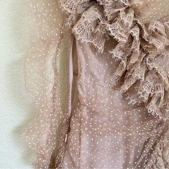 sorrel tulle asymmetric mini dress Cocktail Dresses Online - Shop Mini Dresses main image 0