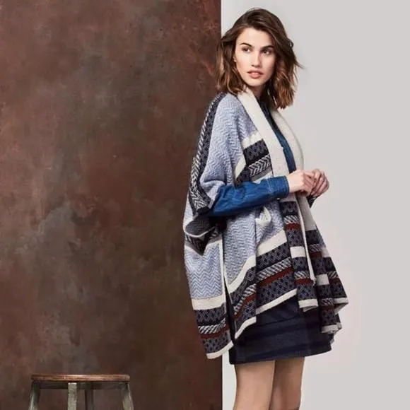 Product image for Falmer Heritage Sweater Poncho Shawl
