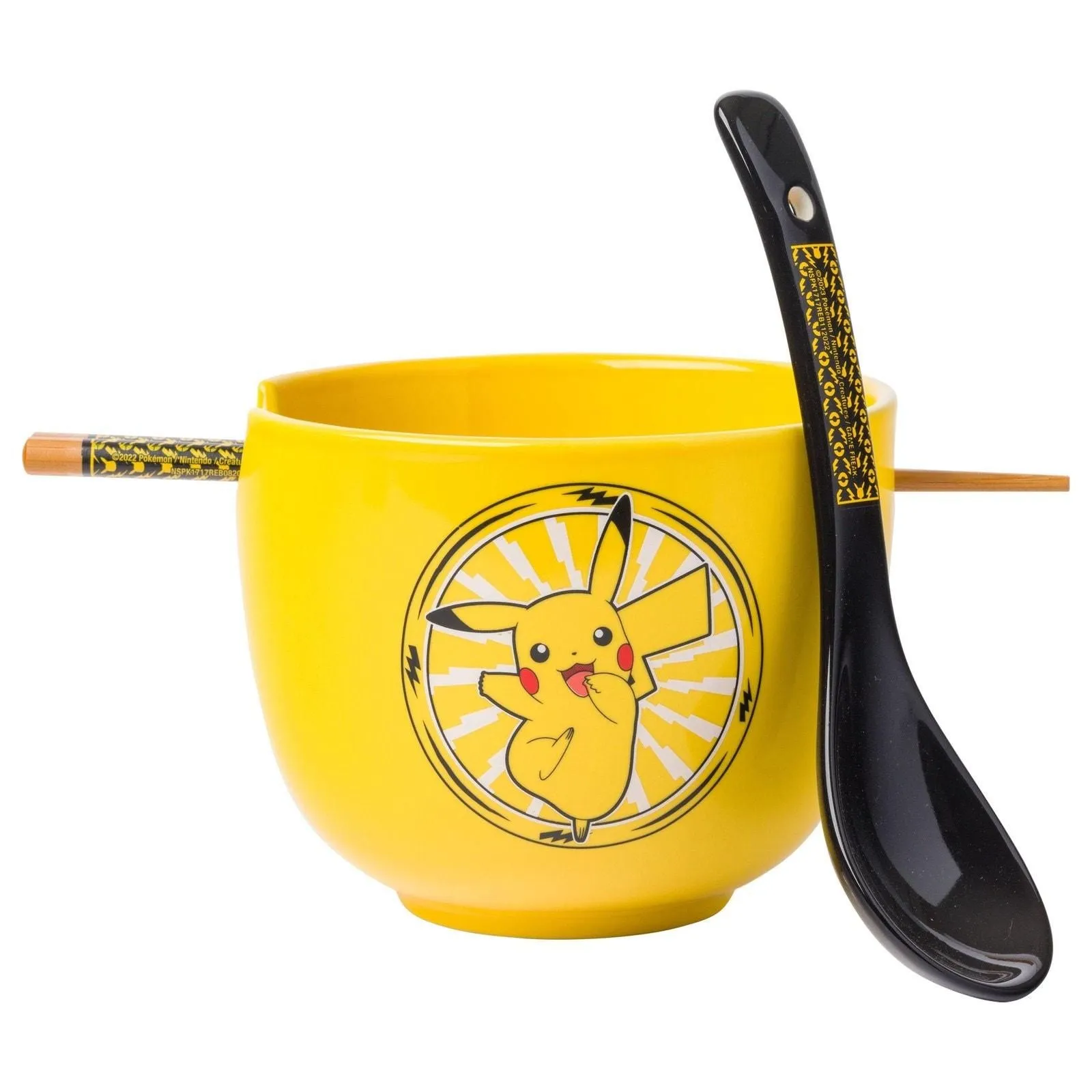 Silver Buffalo Pokemon Pikachu Ramen Bowl - Thumbnail 4