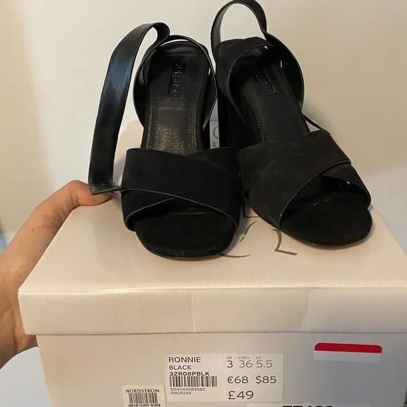 Product image for Topshop Black suede shoes. Size 5.5. New with box