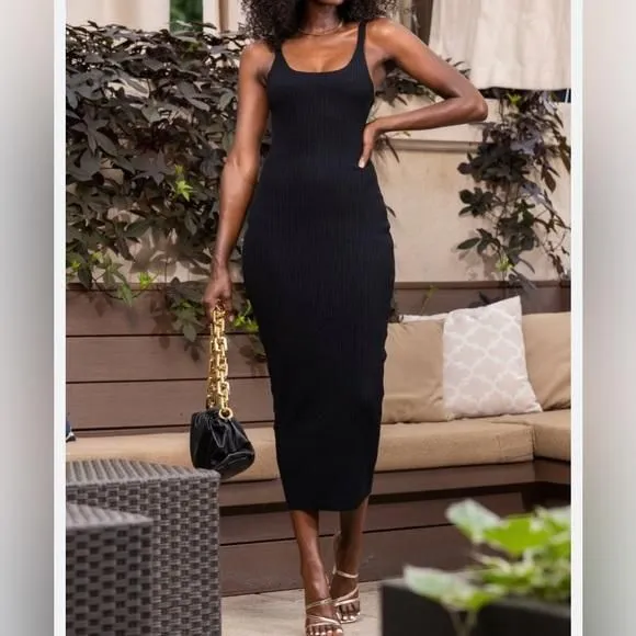 Product image for LAURIE DRESS in Black from Byegreis. Size Large.