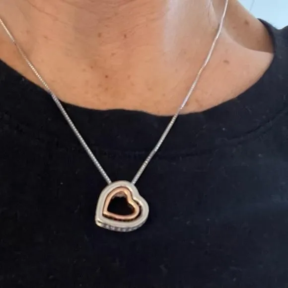 Product image for COPY - Double Heart Pendant necklace