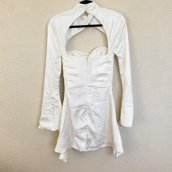HOUSE OF CB 'Toira' Ivory white Draped Corset mini Dress /Size S NWOT   Whatnot: Shop, Sell, Connect