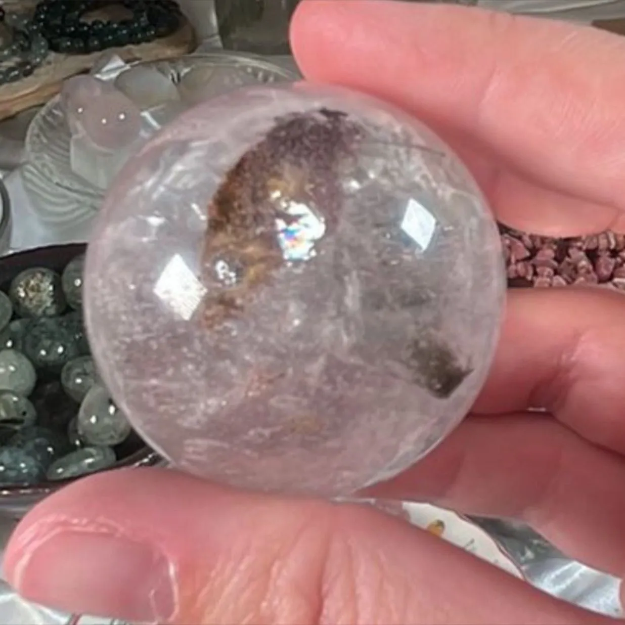 Product image for garden quartz sphere