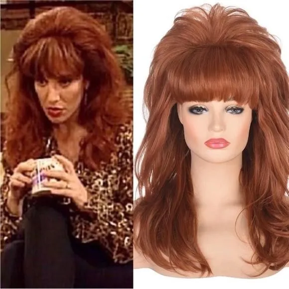 Product image for - - 80s Peggy Bundy Bouffant Auburn Red Vintage Costume WIG *NEW*