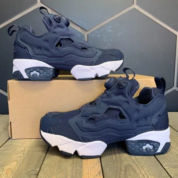 Product image for New W/ Missing Lid! Womens Reebok Instapump Fury OG Navy White Sneakers Size 4