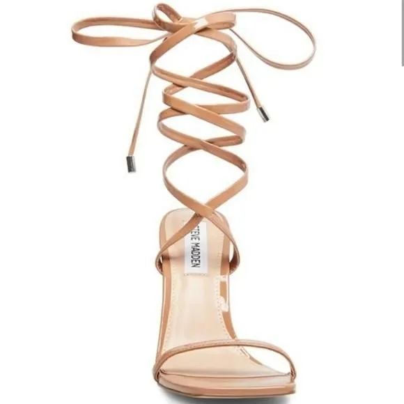 Product image for Steven Madden Uplift Camel Patent | Size 7.5 | Woman’s high heels