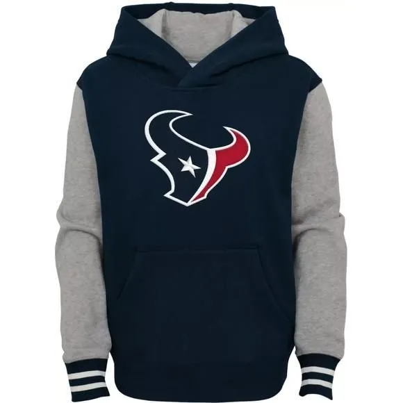 Product image for NFL Team Apparel Houston Texans Navy Heritage Pullover Hoodie, Youth Large, NWT