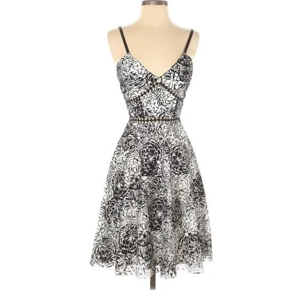 slim fit dress slacks Floral Fit & Flare Midi Dress | Fit and Flare main image 1