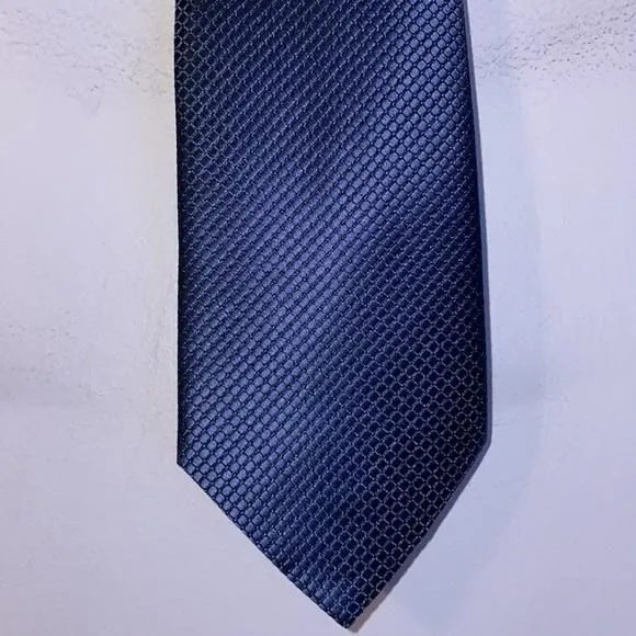 Product image for Stafford Tailored Culture STF Boat Table Navy Textured Polyester Necktie Tie