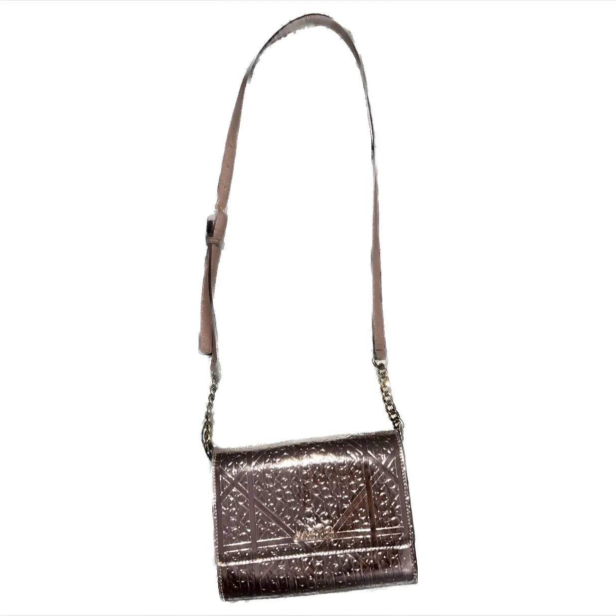 Product image for Calvin Klein Monogram purse metallic pink bag