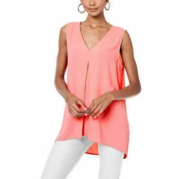 Product image for Fever Ladies  Sleeveless Tunic  Peachy Pink Large