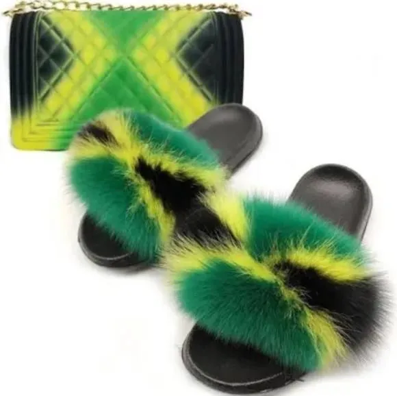 Product image for JAMAICA Purse with Slides/Slippers Set