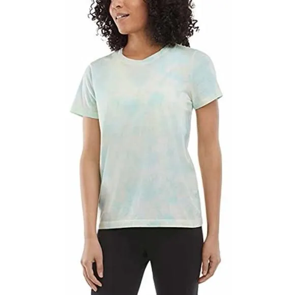 Product image for Danskin Womens Tie Dye Tee Shirt (Crystal Turquoise Combo)