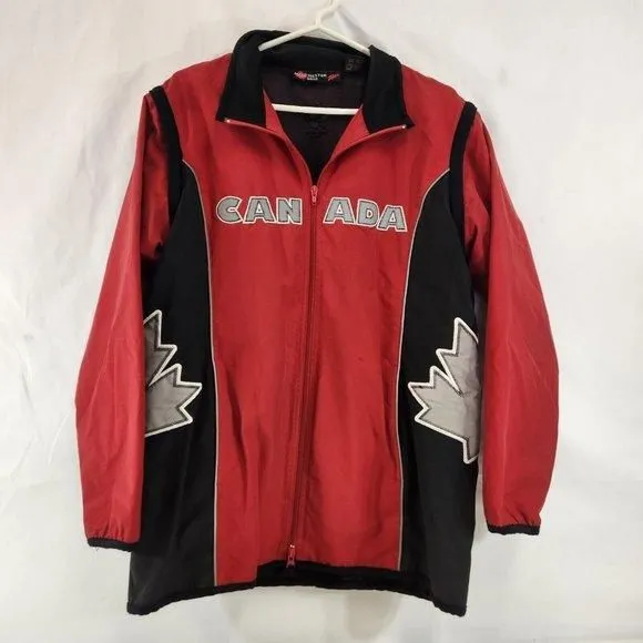 Product image for Canada 2002 Commonwealth Games Team Issue Ping Pong Jacket Vest Zellers Mens S