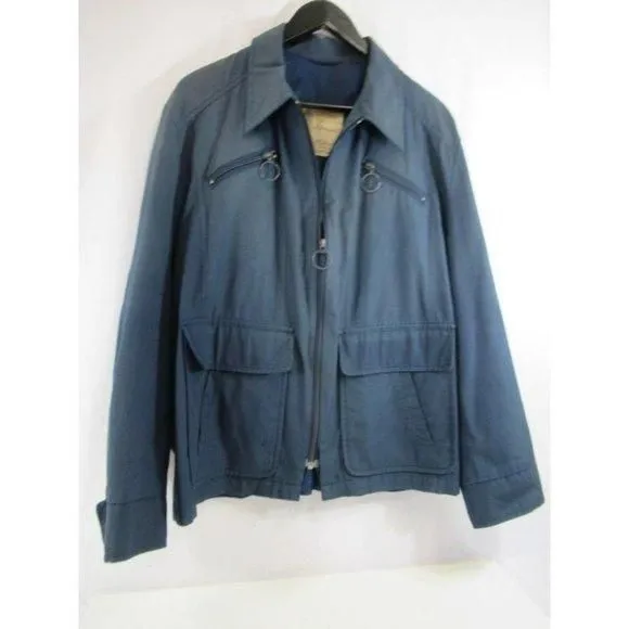 Product image for London Fog Maincoats Vintage  Navy Jacket Zip-up