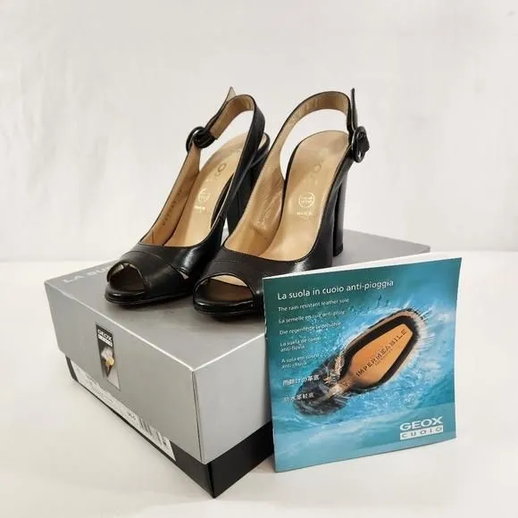 Product image for Geox Peep Toe Heels w  Box