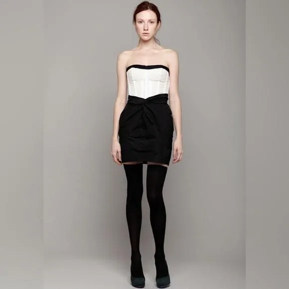 Product image for Carven Structured Top Taffeta Bustier Dress
