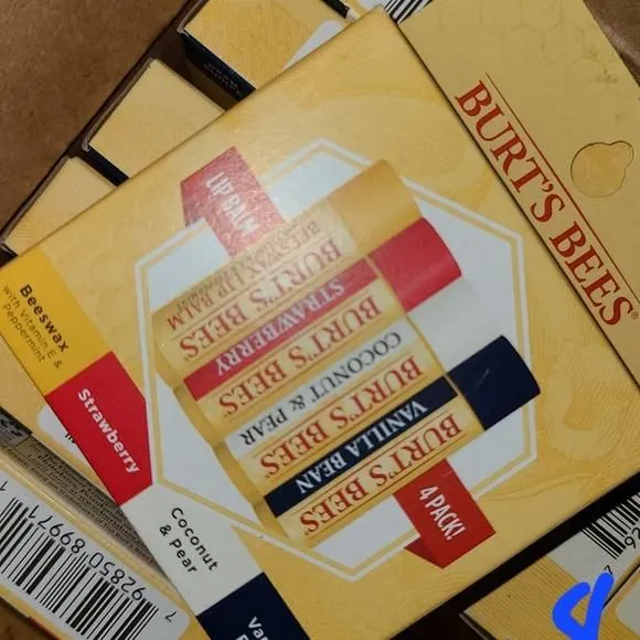 Product image for Burt's Bees Lip Balm 4 Pack  Brand New
