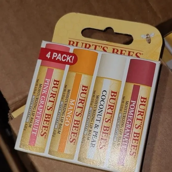 Product image for BURTS bees 4 pack lip balm
