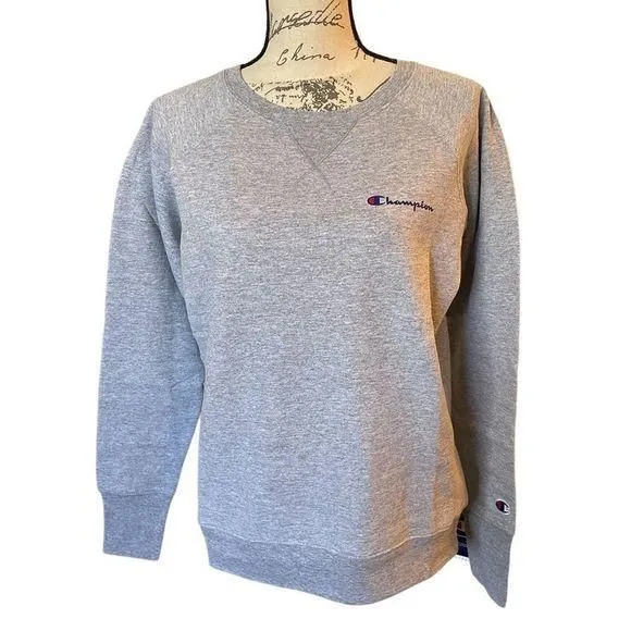Product image for Champion gray long sleeve sweat shirt size small NWT