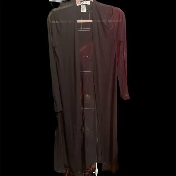 Product image for Madeline and Monroe long black cover up size Medium
