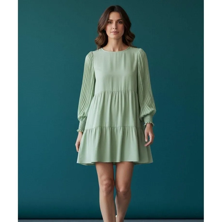 alice and olivia green mini dress Alice + Olivia Alice + Olivia Clyde Embellished Tweed Mini Dress in Green