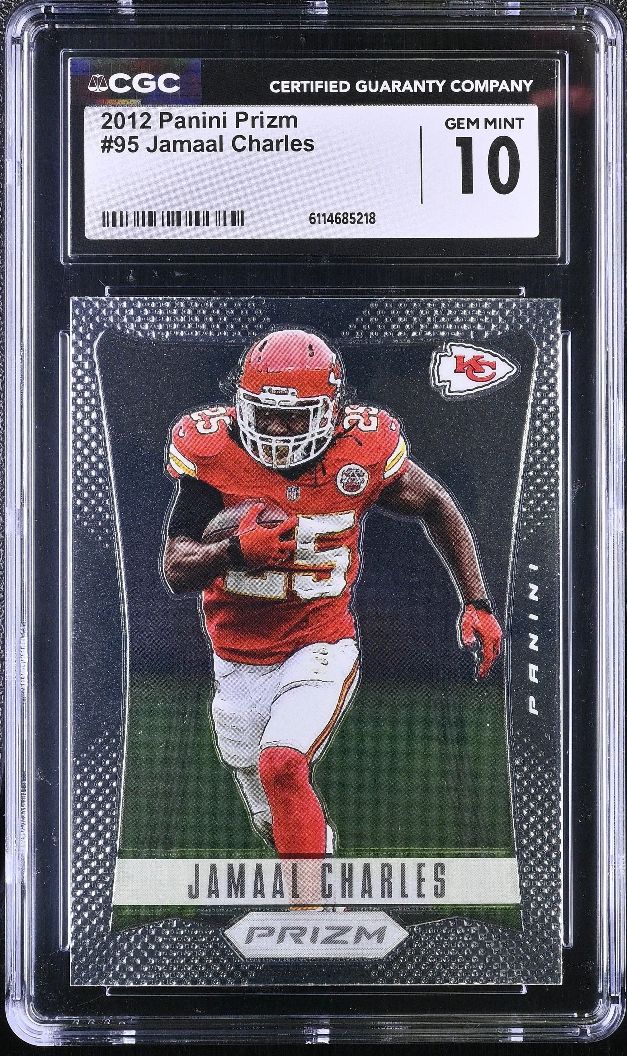 Jamaal Charles 2012 Panini Prizm First Year #95 CGC 10