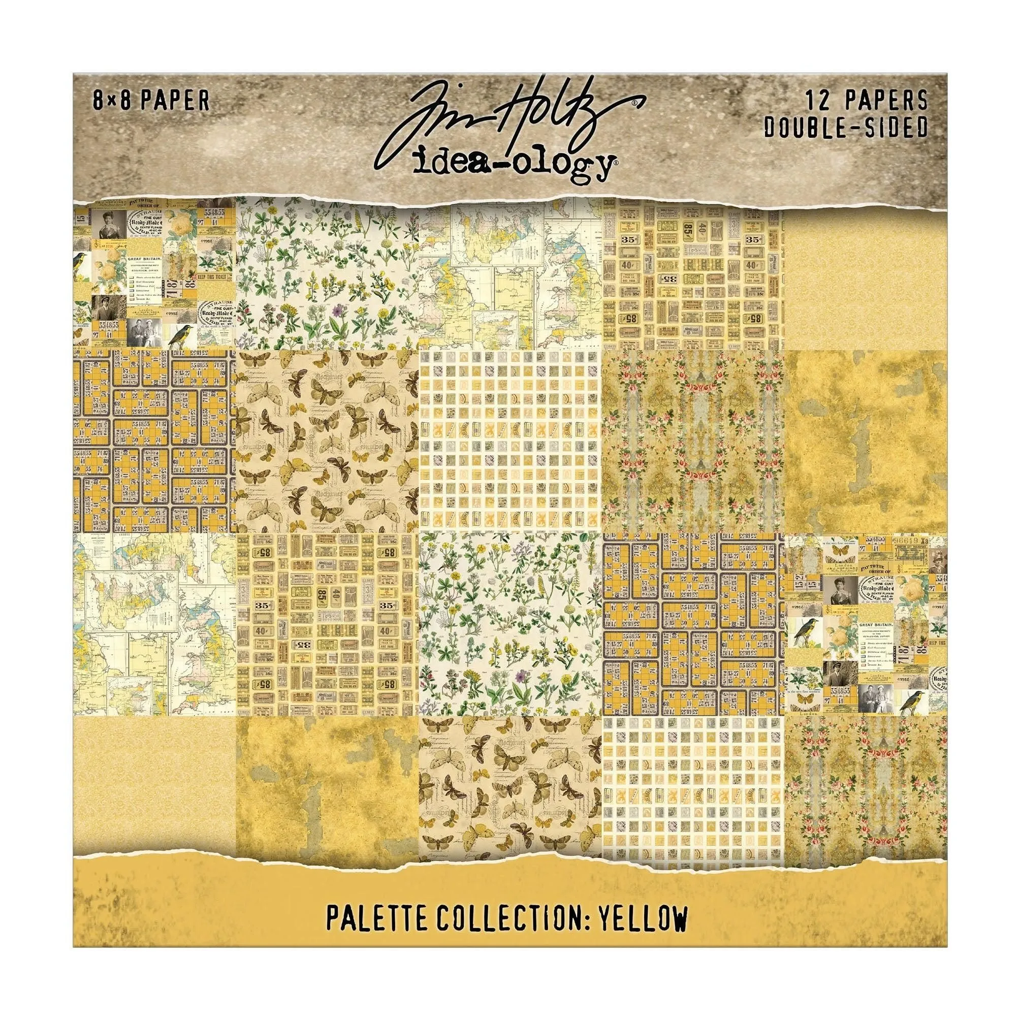 Tim Holtz Color Palette Yellow - 8X8