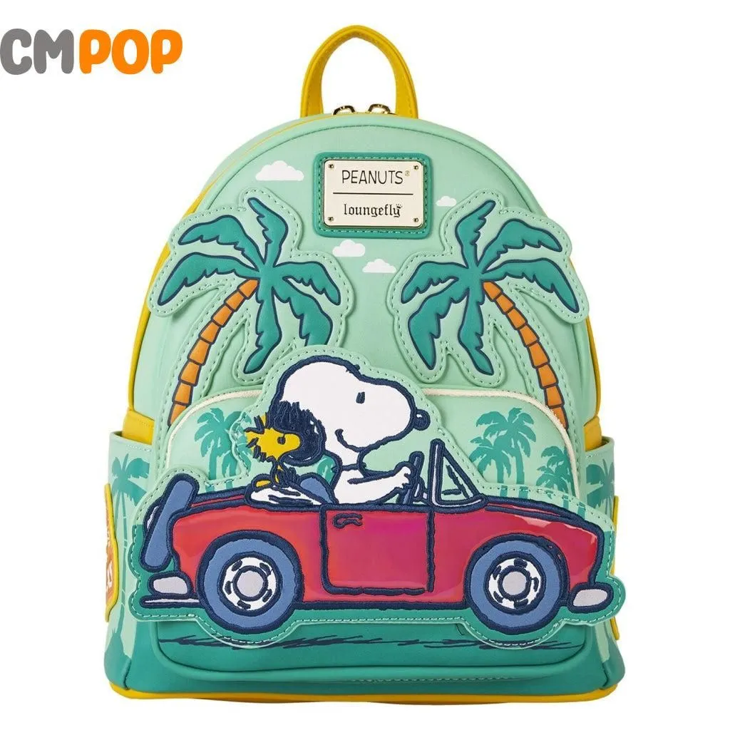Peanuts Snoopy Road Trip Mini Backpack  -  Loungefly