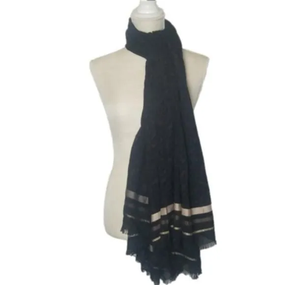 Product image for Nordstrom leopard‎ print brown, black and gold large scarf