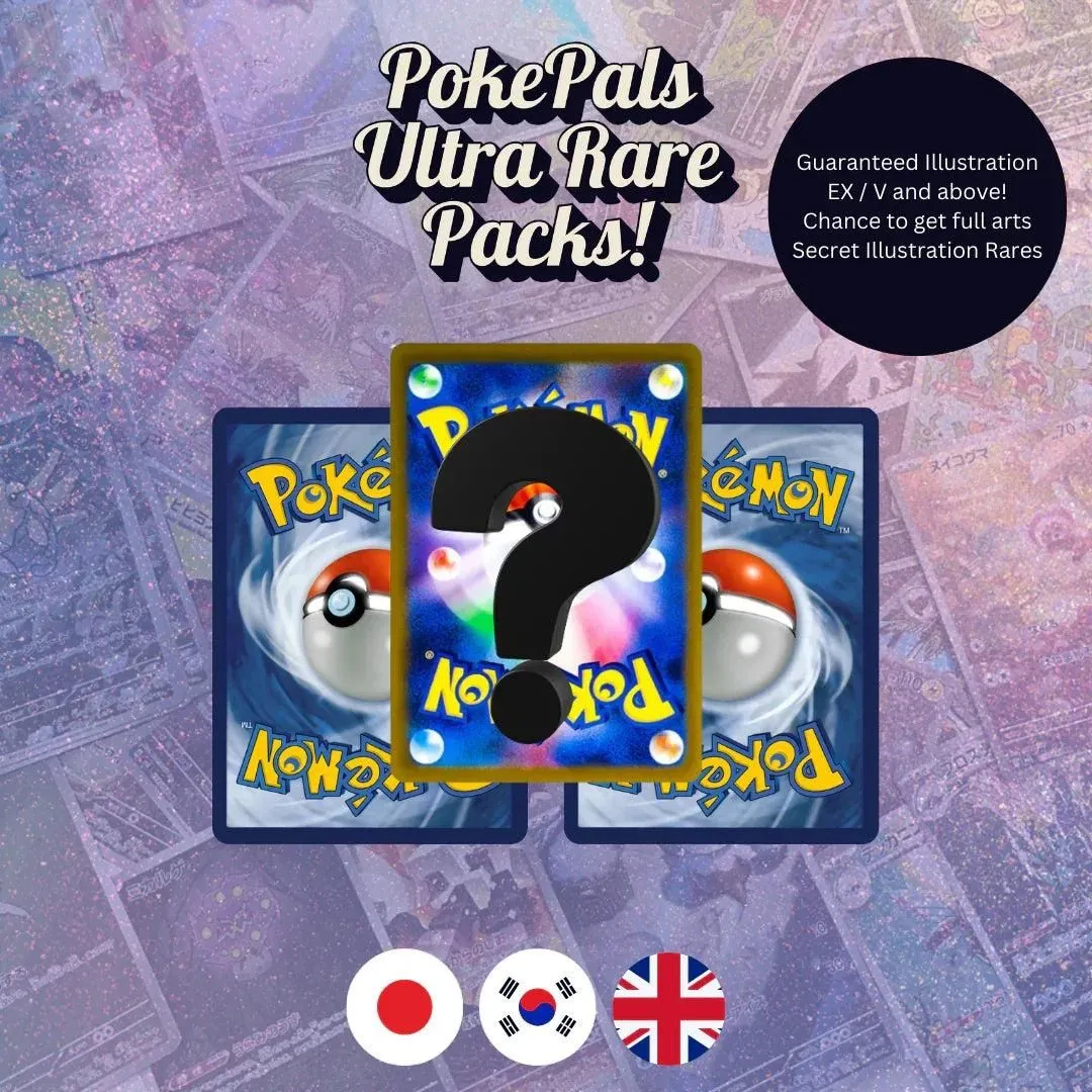 PokePals Pokemon TCG Ultra Rare Pack (Multiple languages)