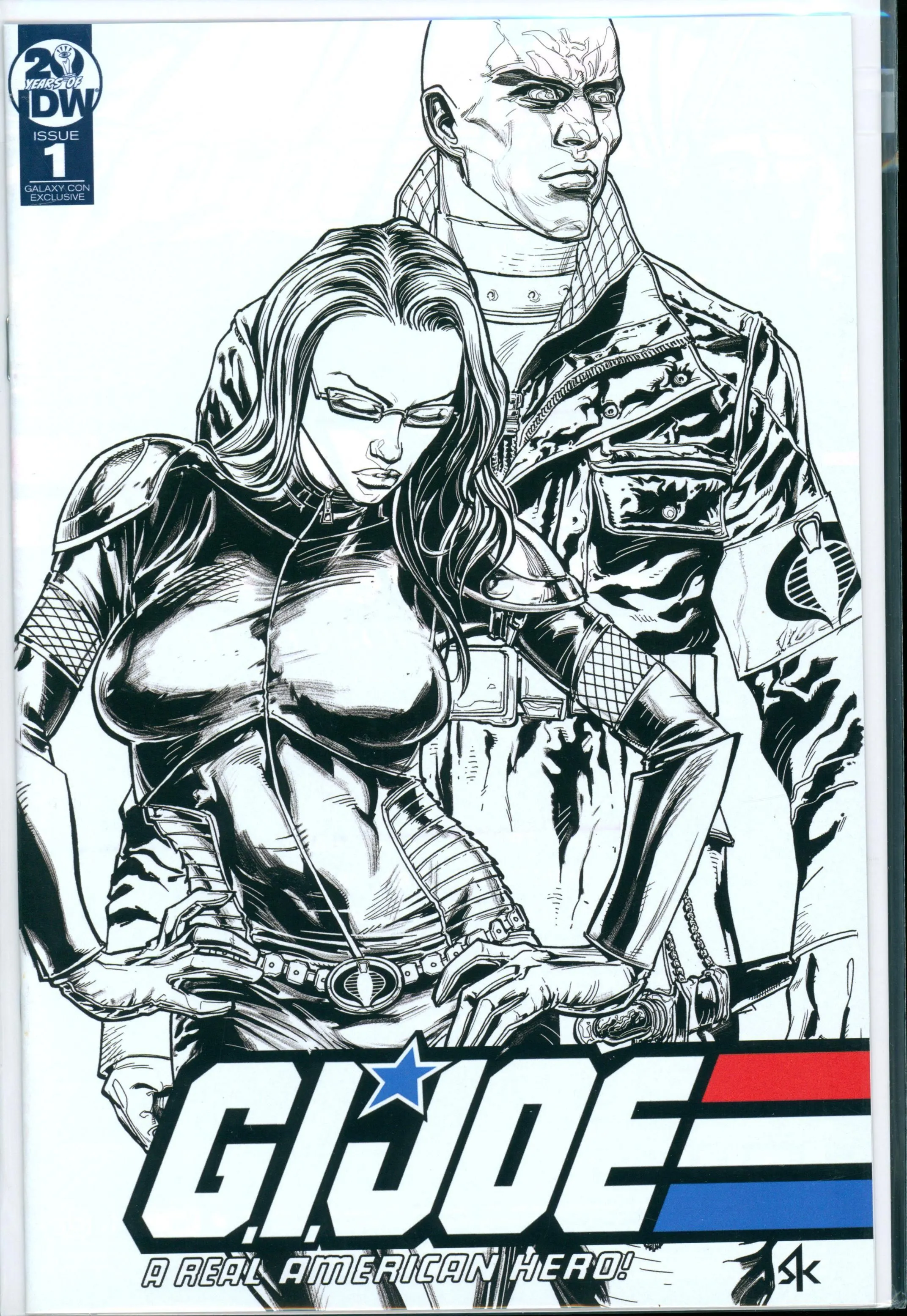 (WAREHOUSE FIND) G.I. Joe A Real American Hero #1 (2019) GalaxyCon Exclusive Sketch Variant by Steve Kurth