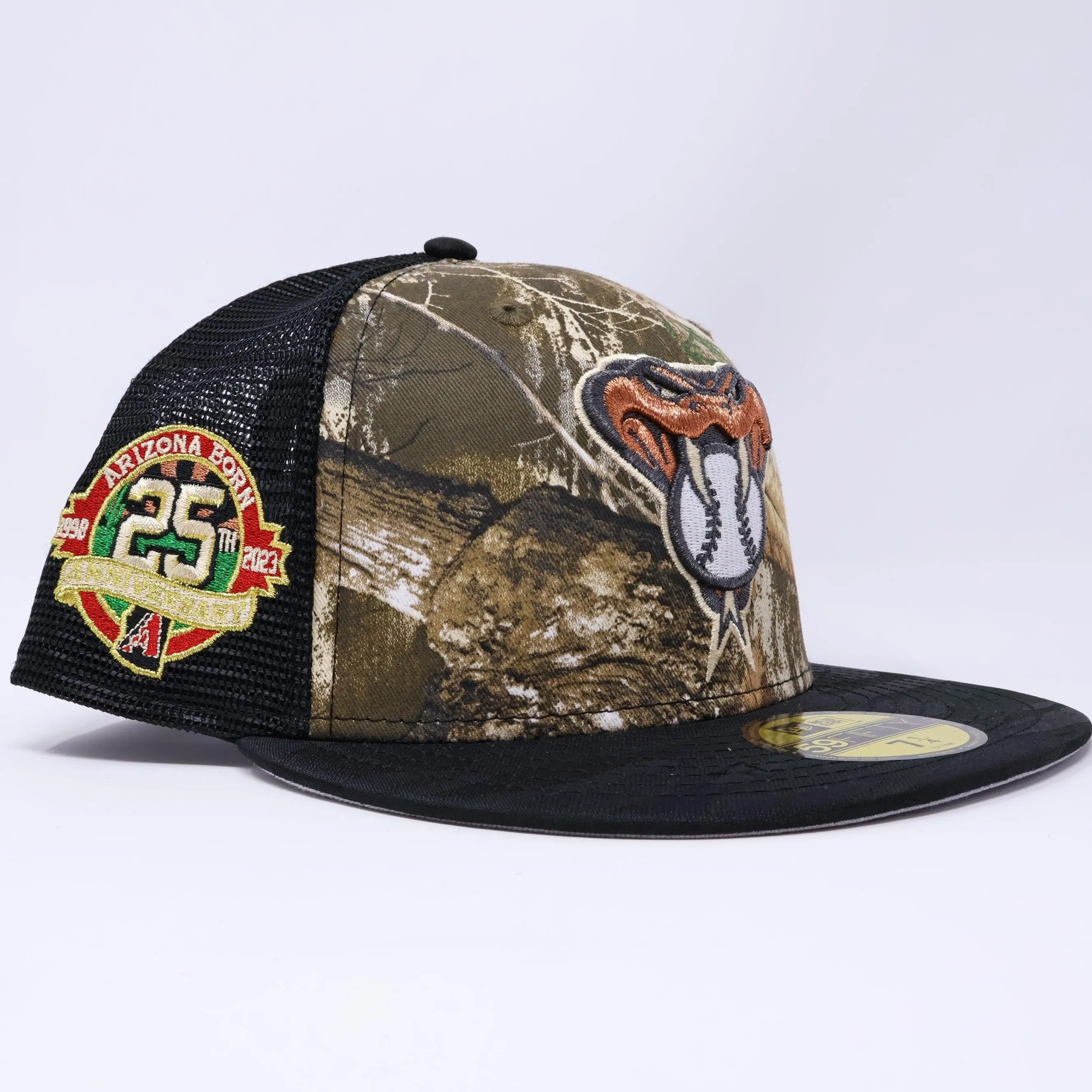 NWT Realtree Trucker Arizona Diamond 25th Anniversary 59fifty New Era Fitted Cap