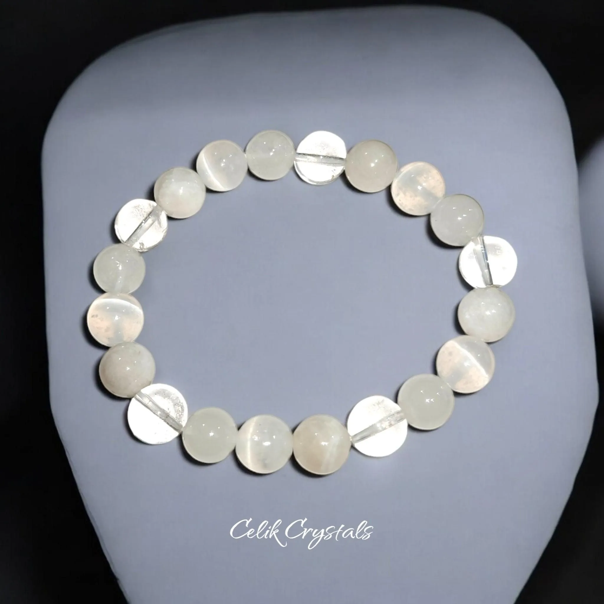 Celik Crystals 'Bright Light' Bracelet Unisex 8 or 10mm