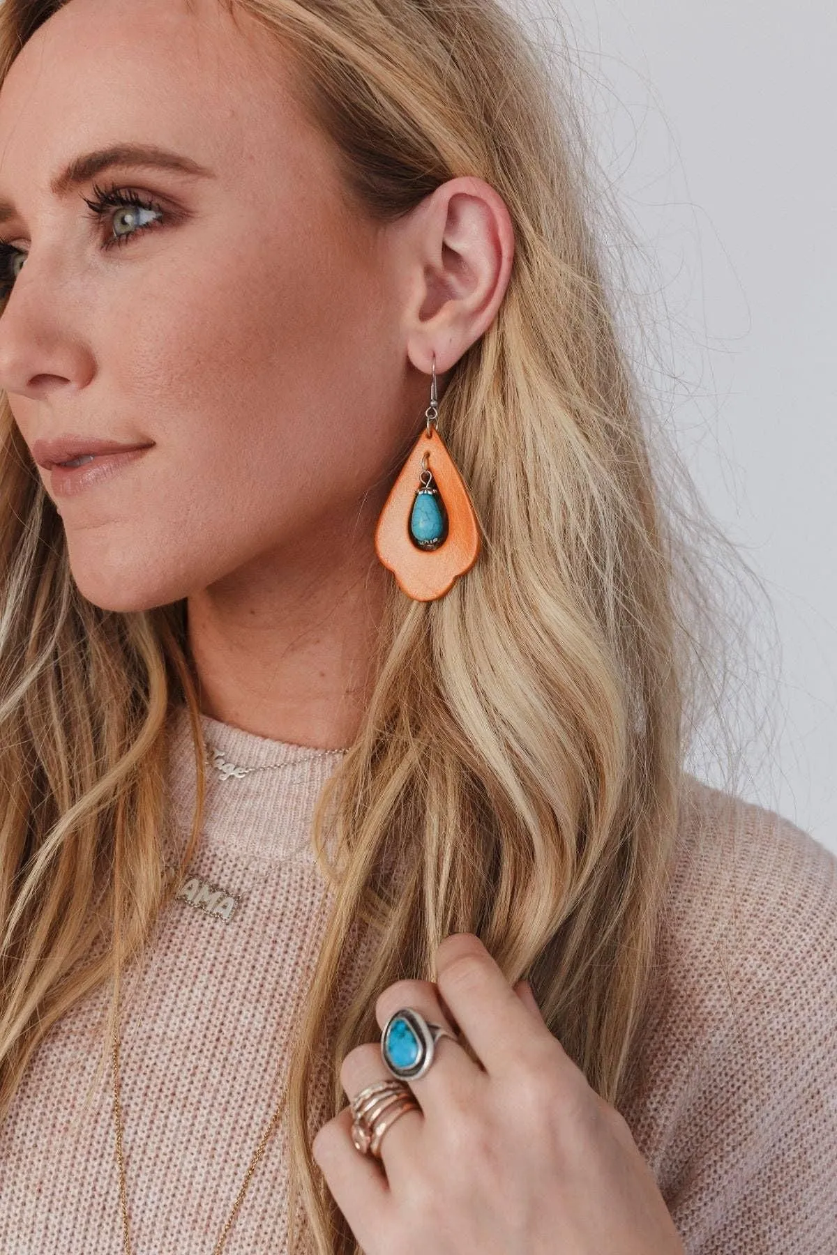 Western Turquoise Earrings