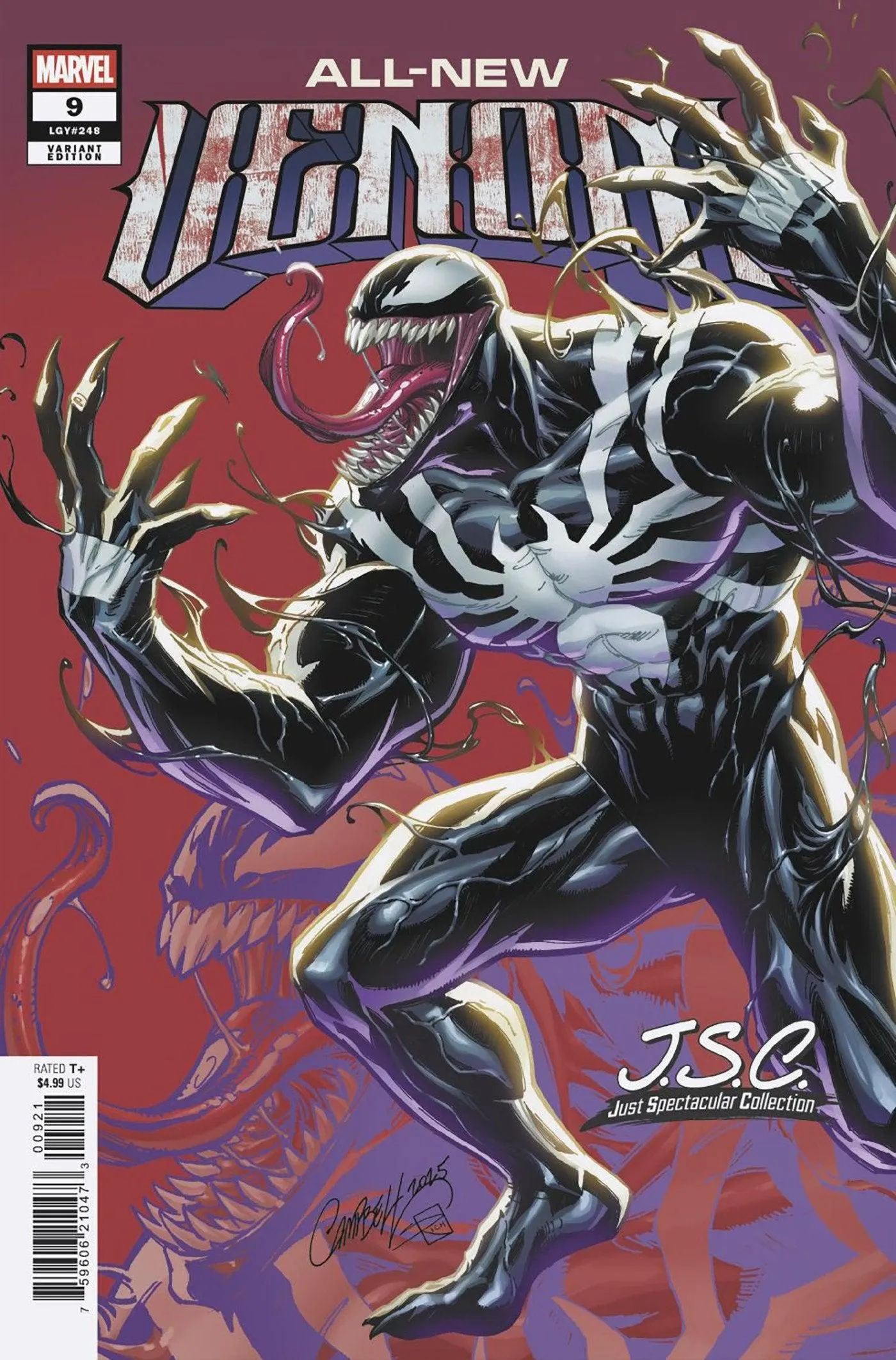 All New Venom #9 J. Scott Campbell Just Spectacular Collection Variant