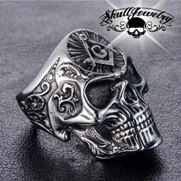 Masonic Skull Ring (#151)