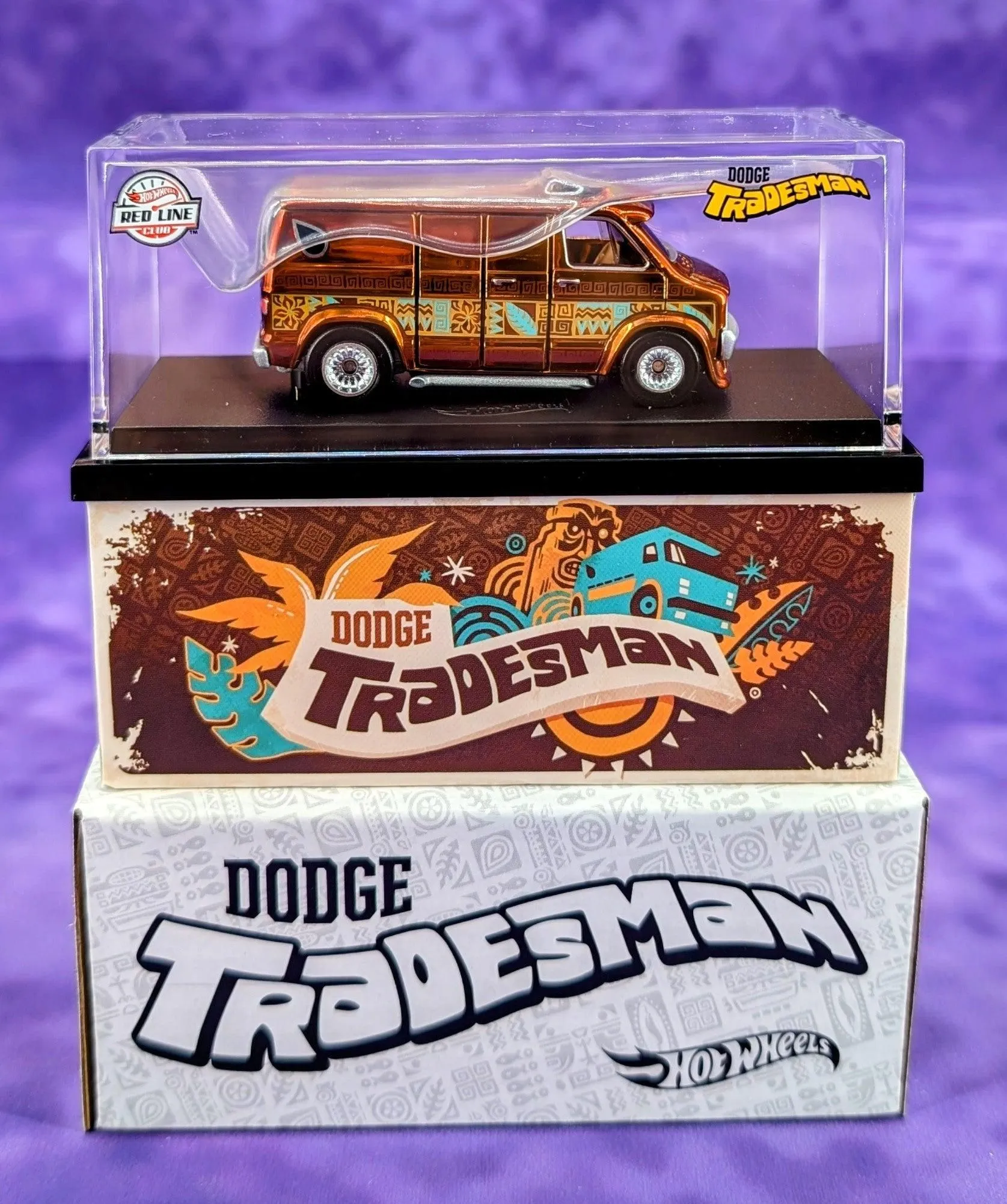 Hot Wheels RLC Exclusive ‘70s Dodge Tradesman Tiki Van - Red Line Club