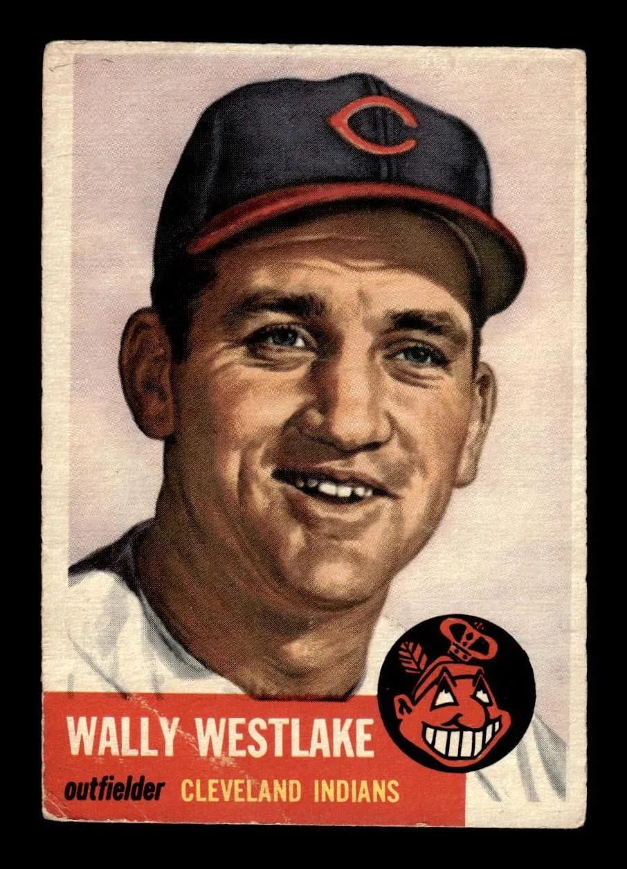 1953 Topps #192 Wally Westlake Cleveland Indians VG HOF-10006477