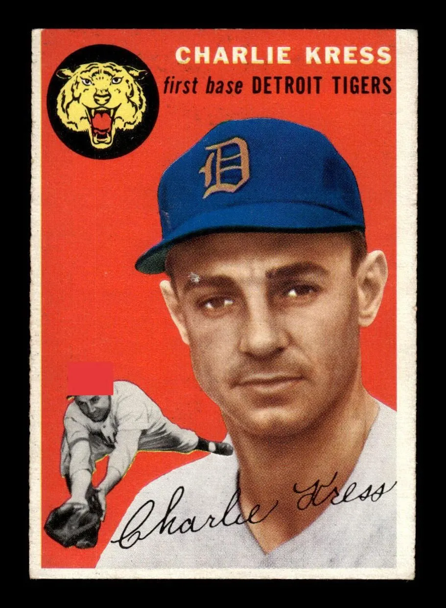 1954 Topps #219 Charlie Kress Detroit Tigers VG 54T10007693