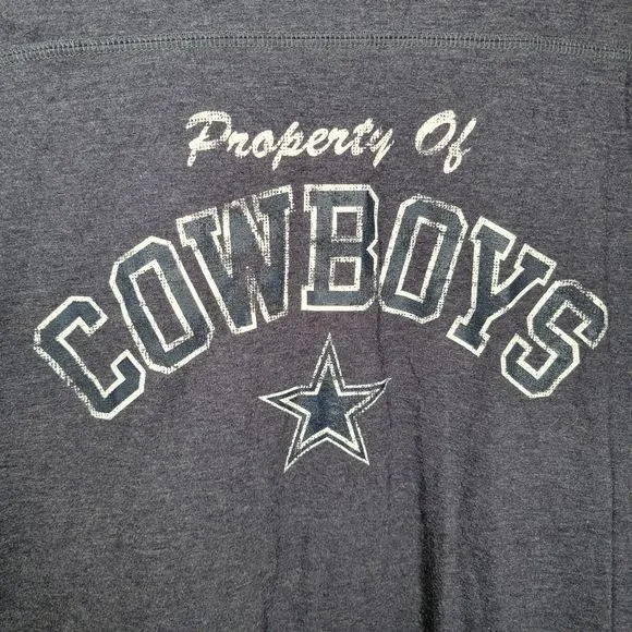 Product image for Cowboys Authentic Apparel Property Of Cowboys Tee SS Navy - Size Small