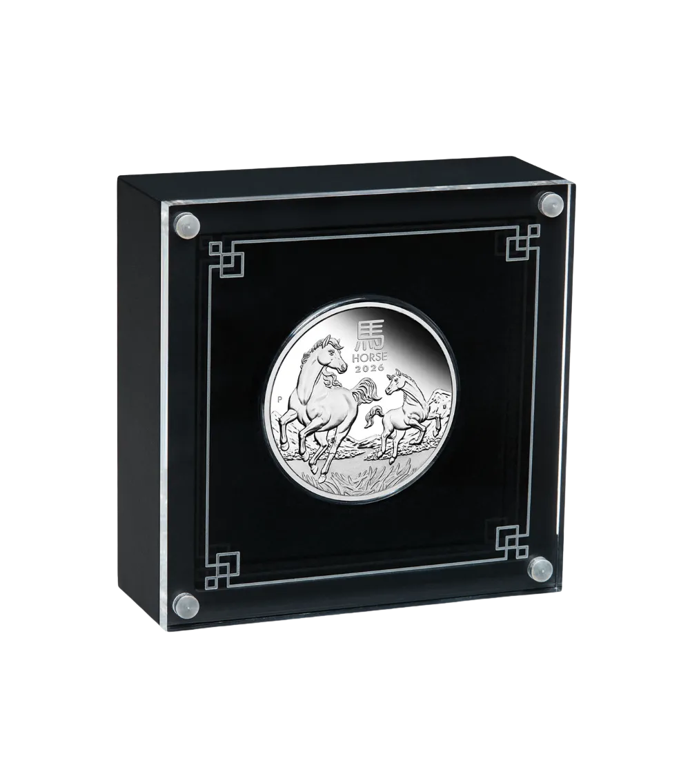 2026 Perth Mint - Year of the Horse 1/2 oz Silver Proof Coin (999.9 Ag)