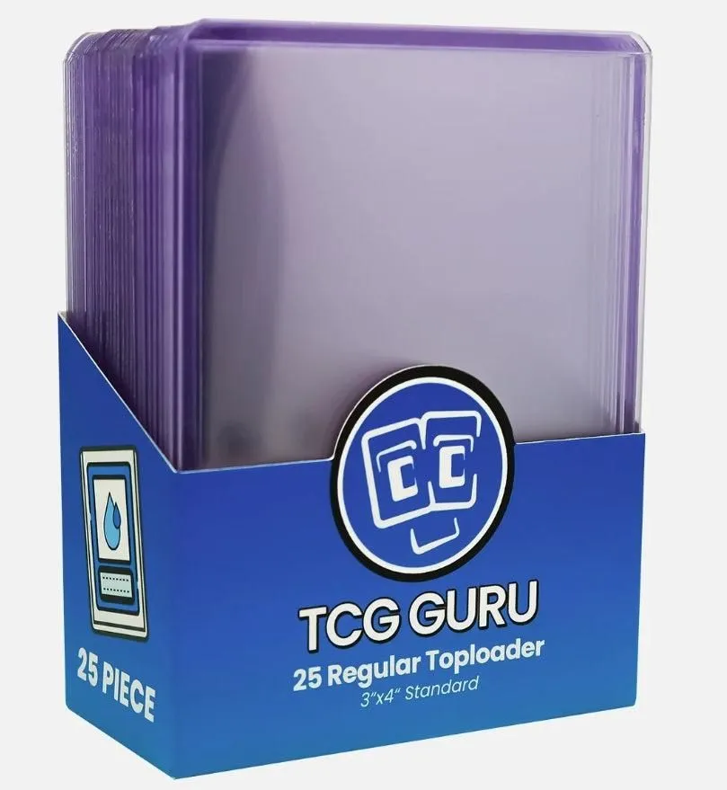 TCG Guru – Regular Toploader 3" × 4" (25 Stück)