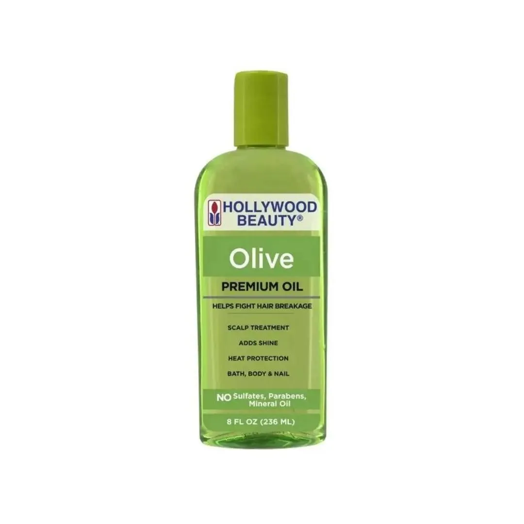 Hollywood Beauty Olive Premium Oil - Helps Fight Hair Breakage - 8 oz