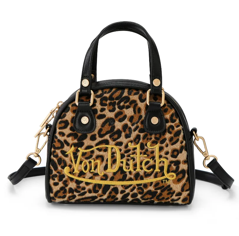 ! VON DUTCH LEOPARD BOWLING BAG