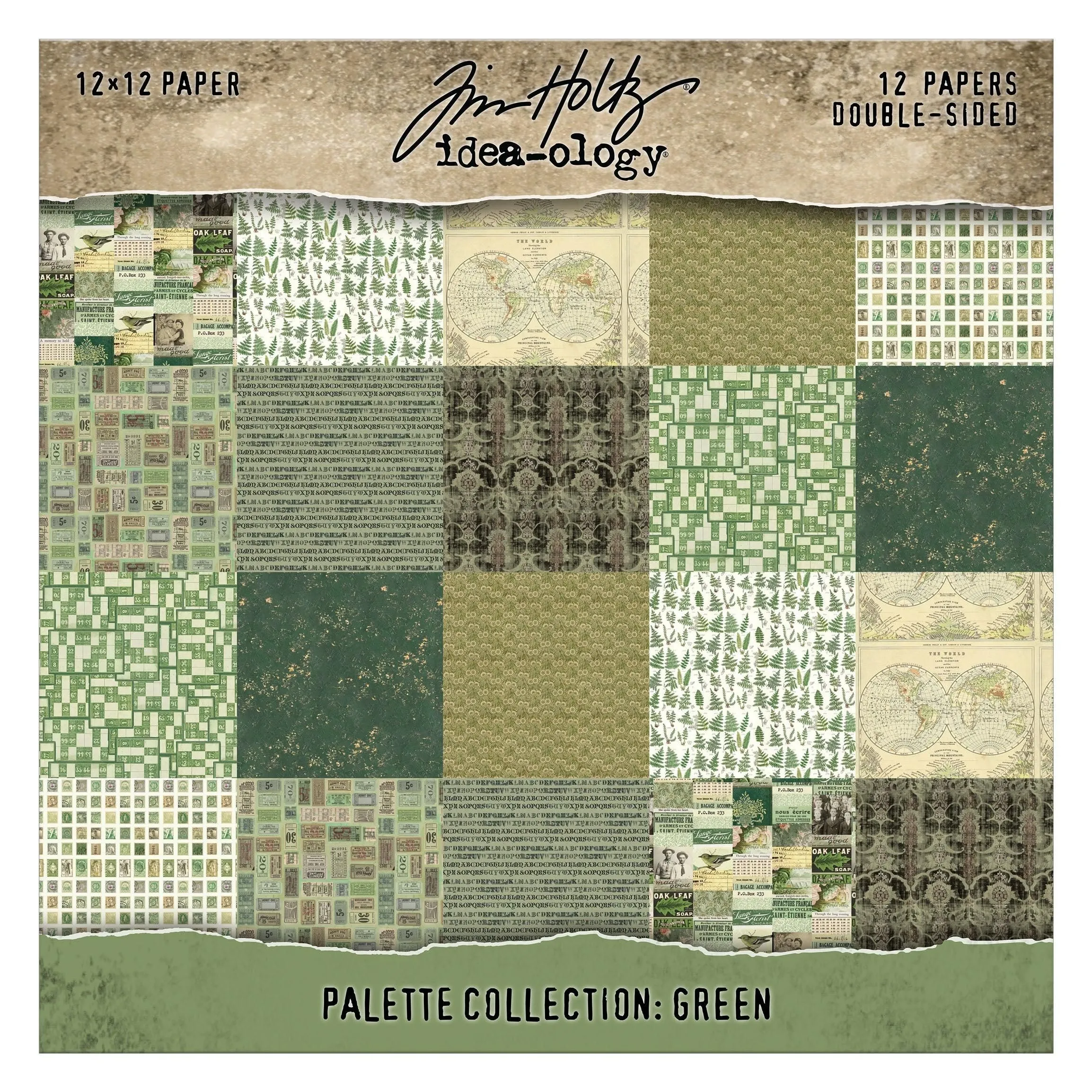 Tim Holtz Color Palette Green - 12X12
