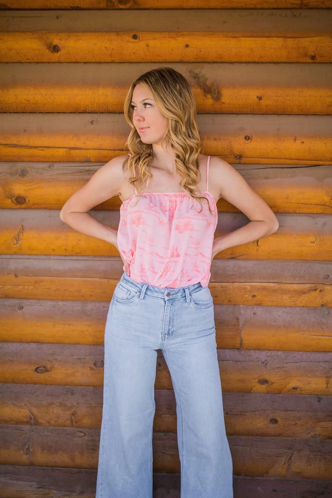 Palazzo Wide Leg Jeans