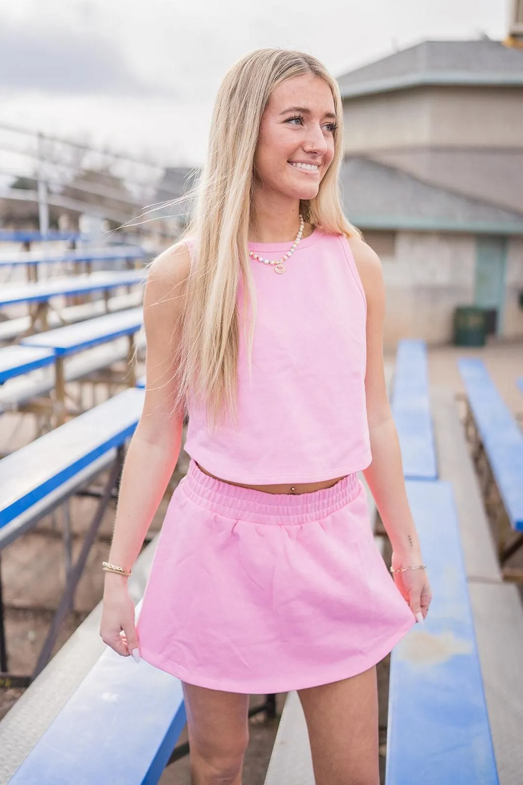 Bubblegum Pink Skort & Tank Set