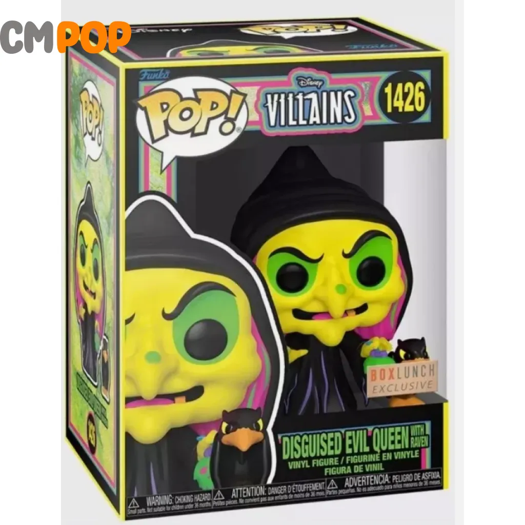 Disguised Evil Queen With Raven  - #1426 - Funko Pop! - Disney Villains - Box Lunch Exclusive